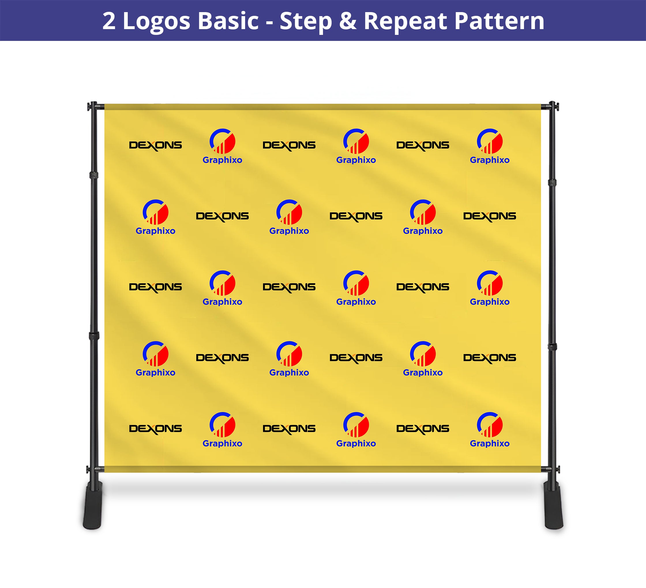 10 ft x 8 ft Step and Repeat Adjustable Banner Stands