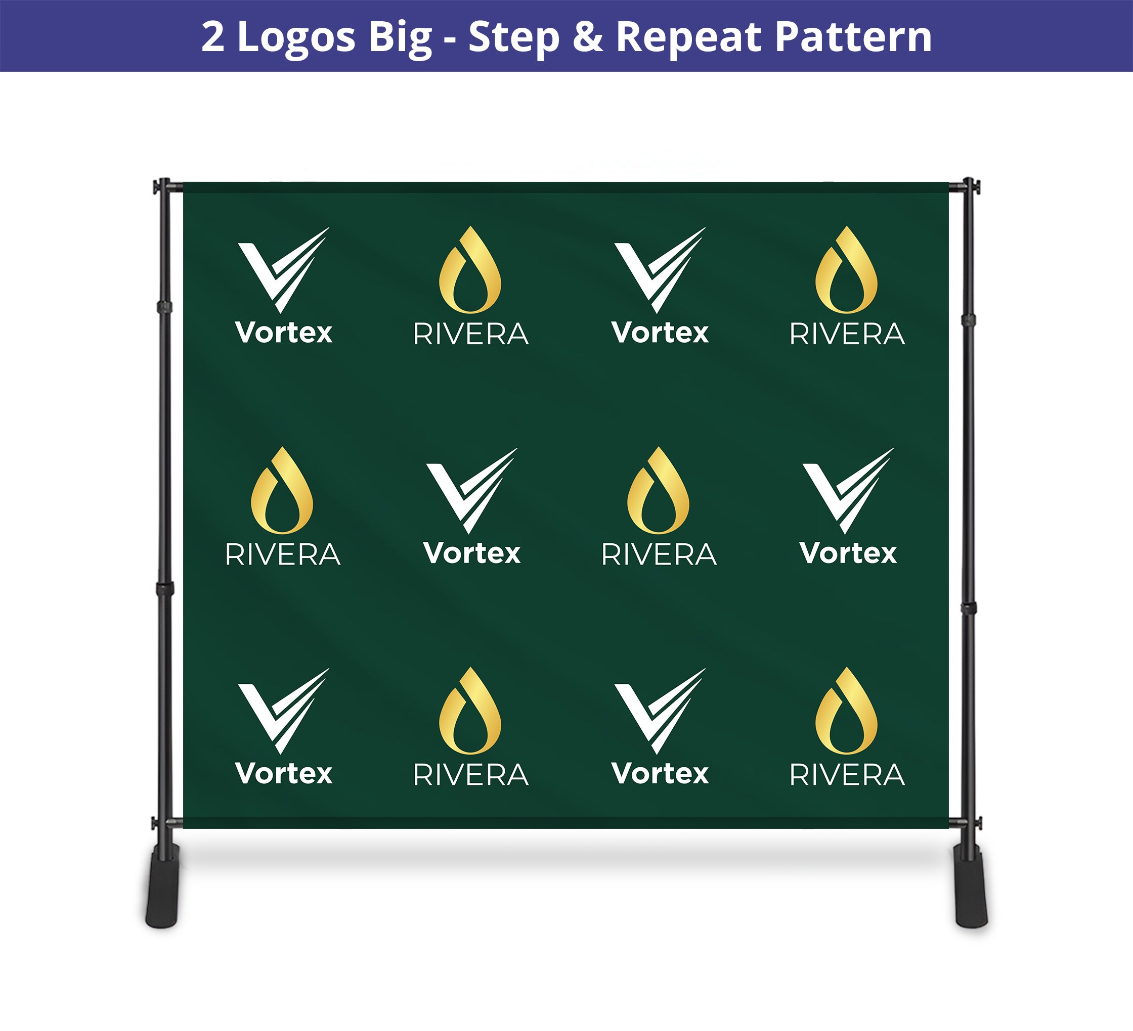 10 ft x 8 ft Step and Repeat Adjustable Banner Stands
