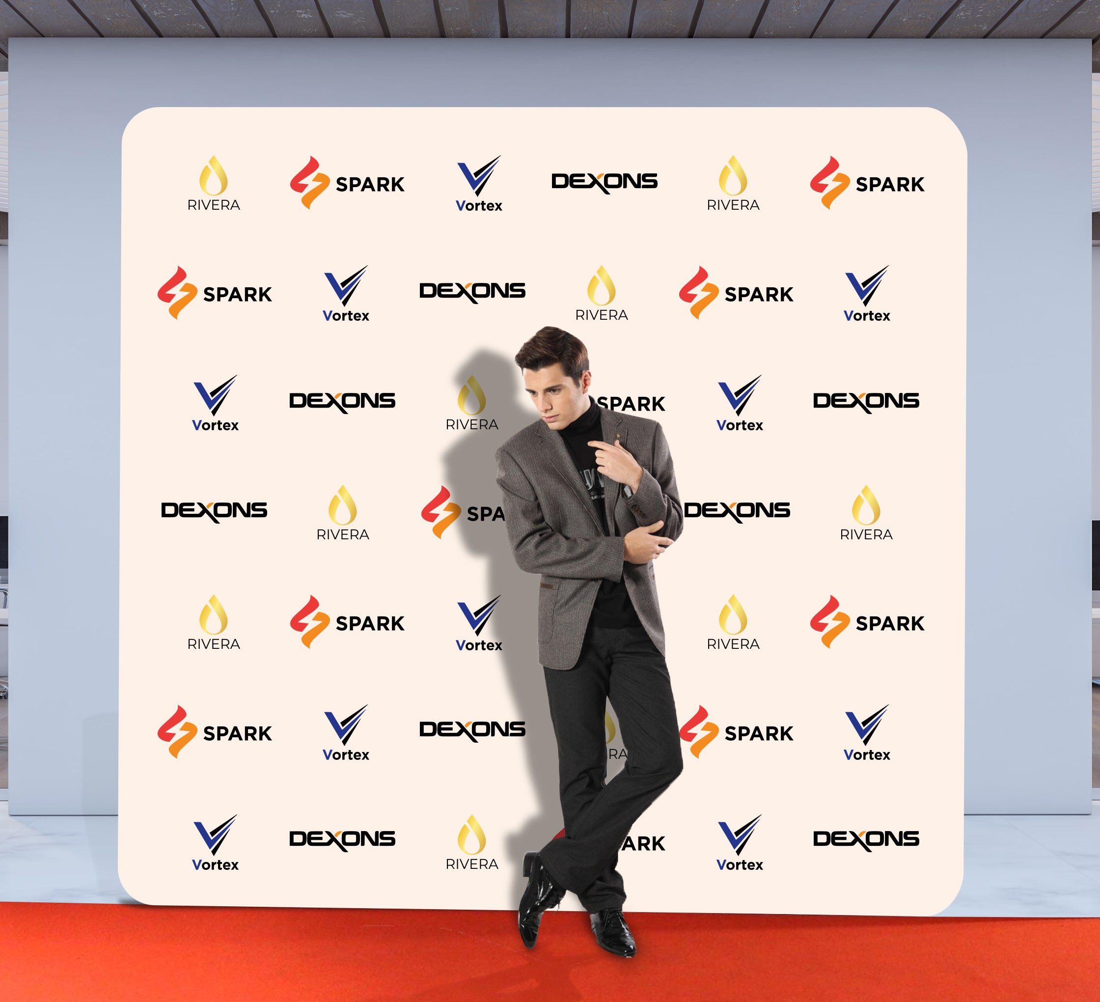 10 ft x 10 ft Step and Repeat Wall Box Fabric Display