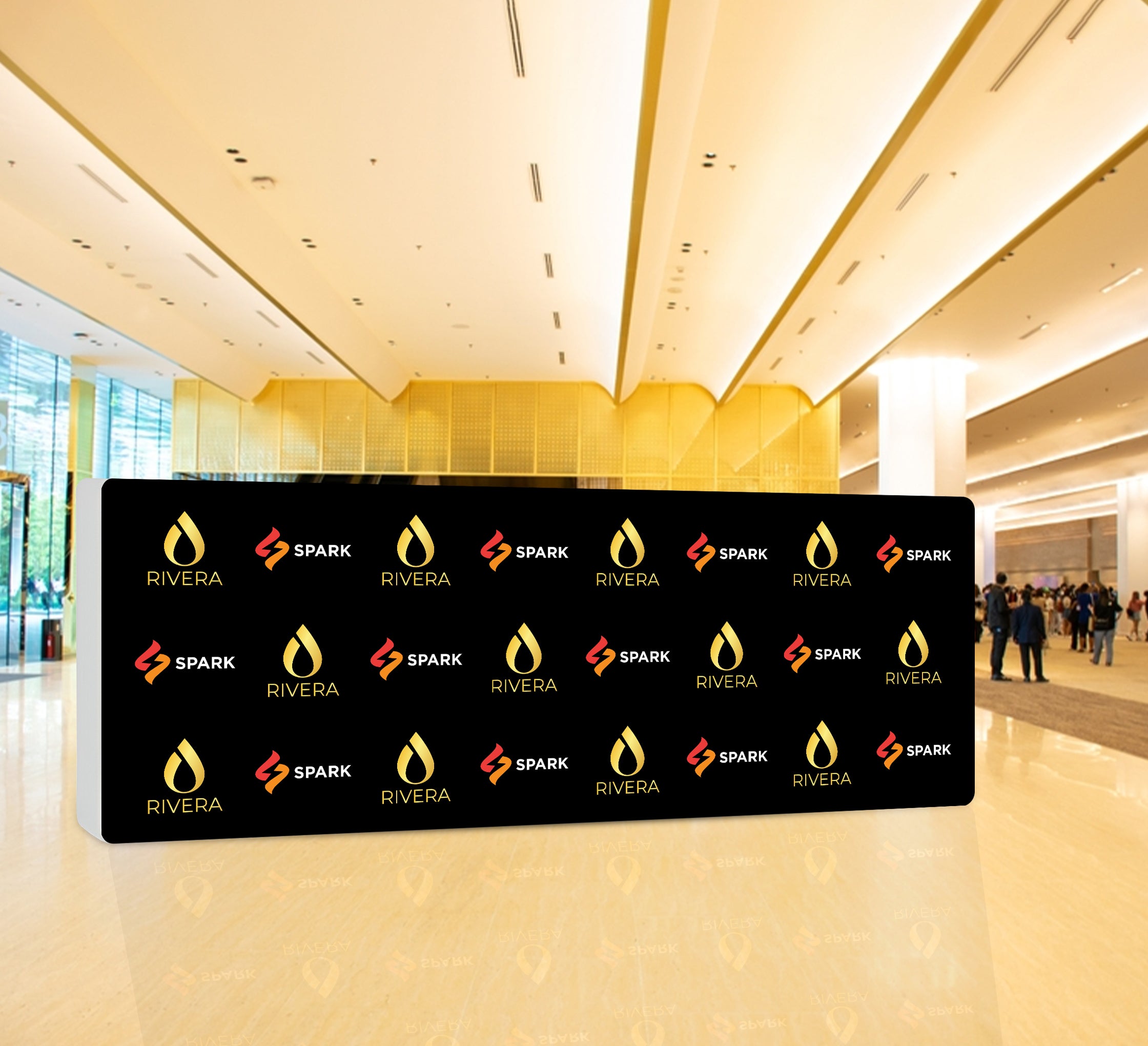 20 ft x 8 ft Step and Repeat Wall Box Fabric Display