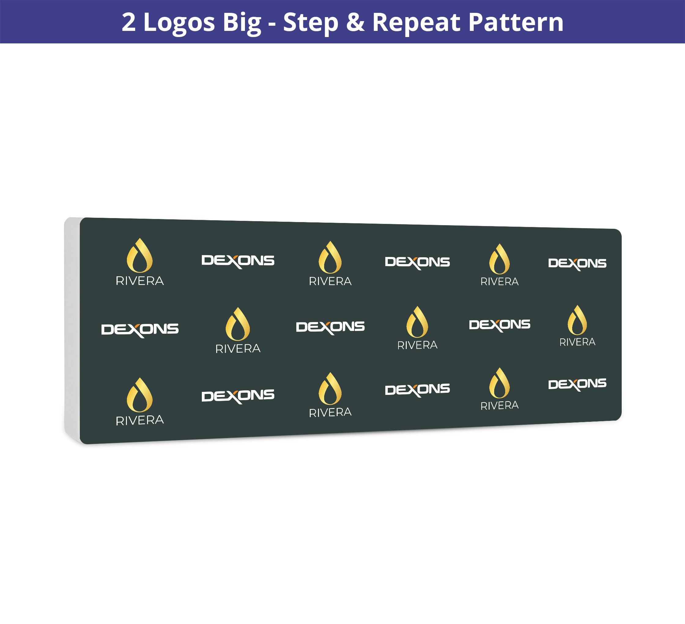 20 ft x 8 ft Step and Repeat Wall Box Fabric Display
