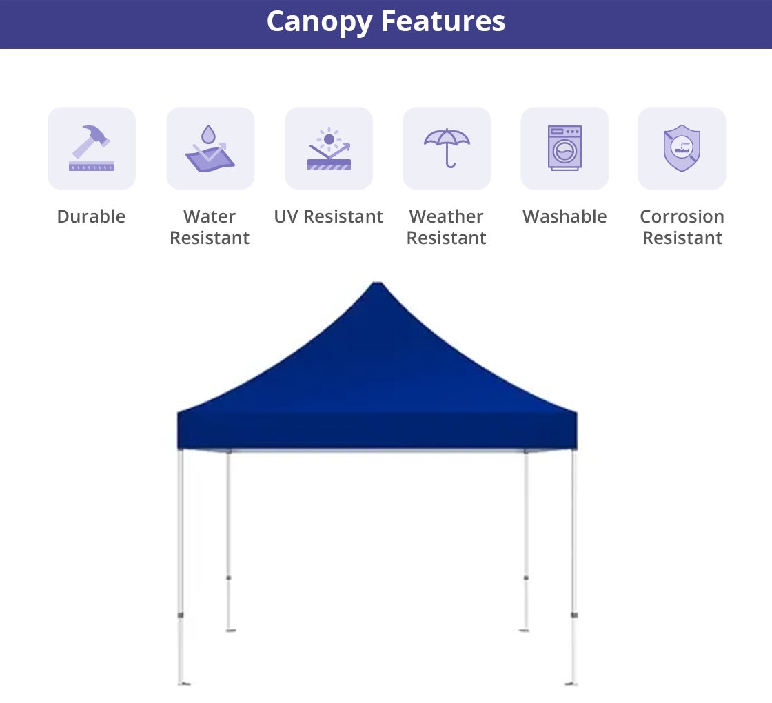 Portable Canopy Tent with Rollup Stand & Table Cover