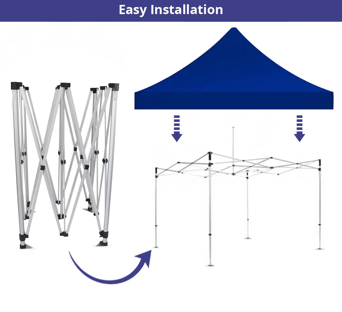 Portable Canopy Tent with Rollup Stand & Table Cover