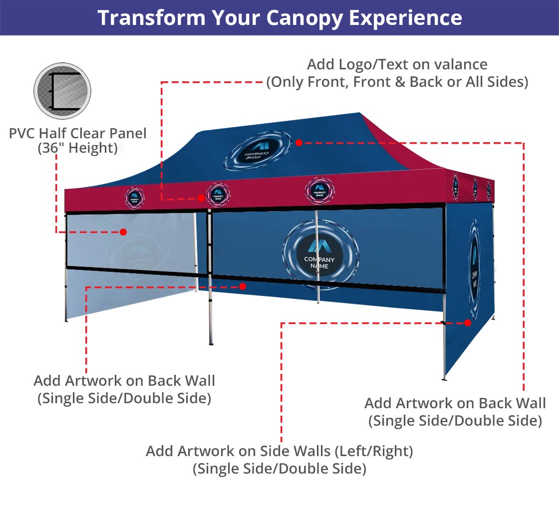 Custom Canopy Tents 20 x 10