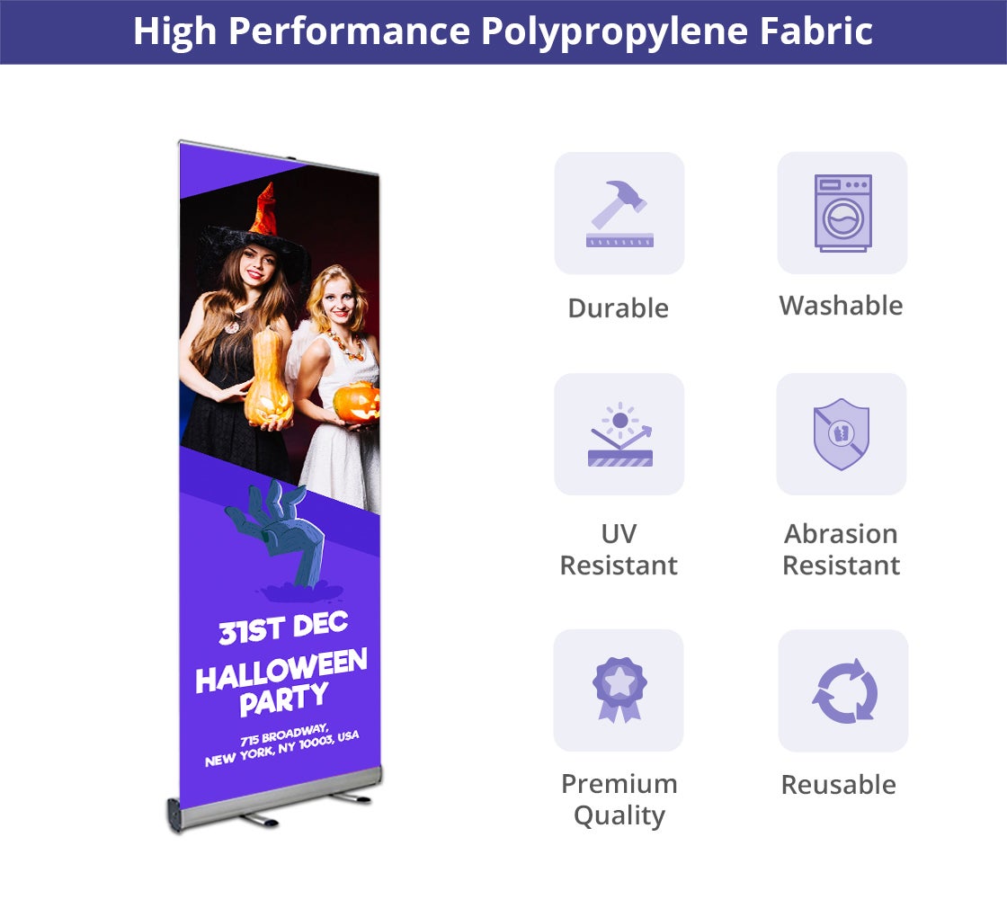 Halloween Roll Up Banner Stands