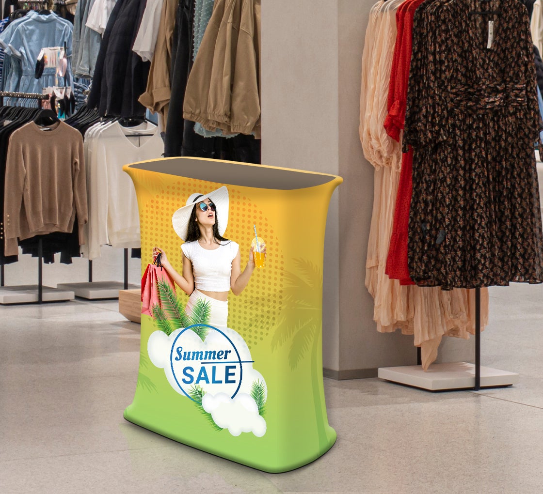 Fabric Pop Up Booth Square