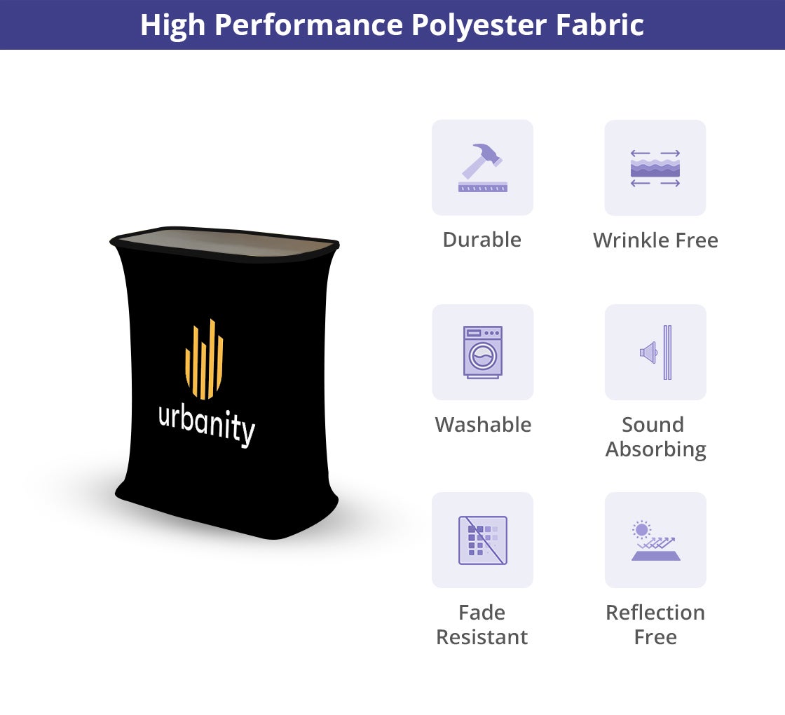 Fabric Pop Up Booth Square