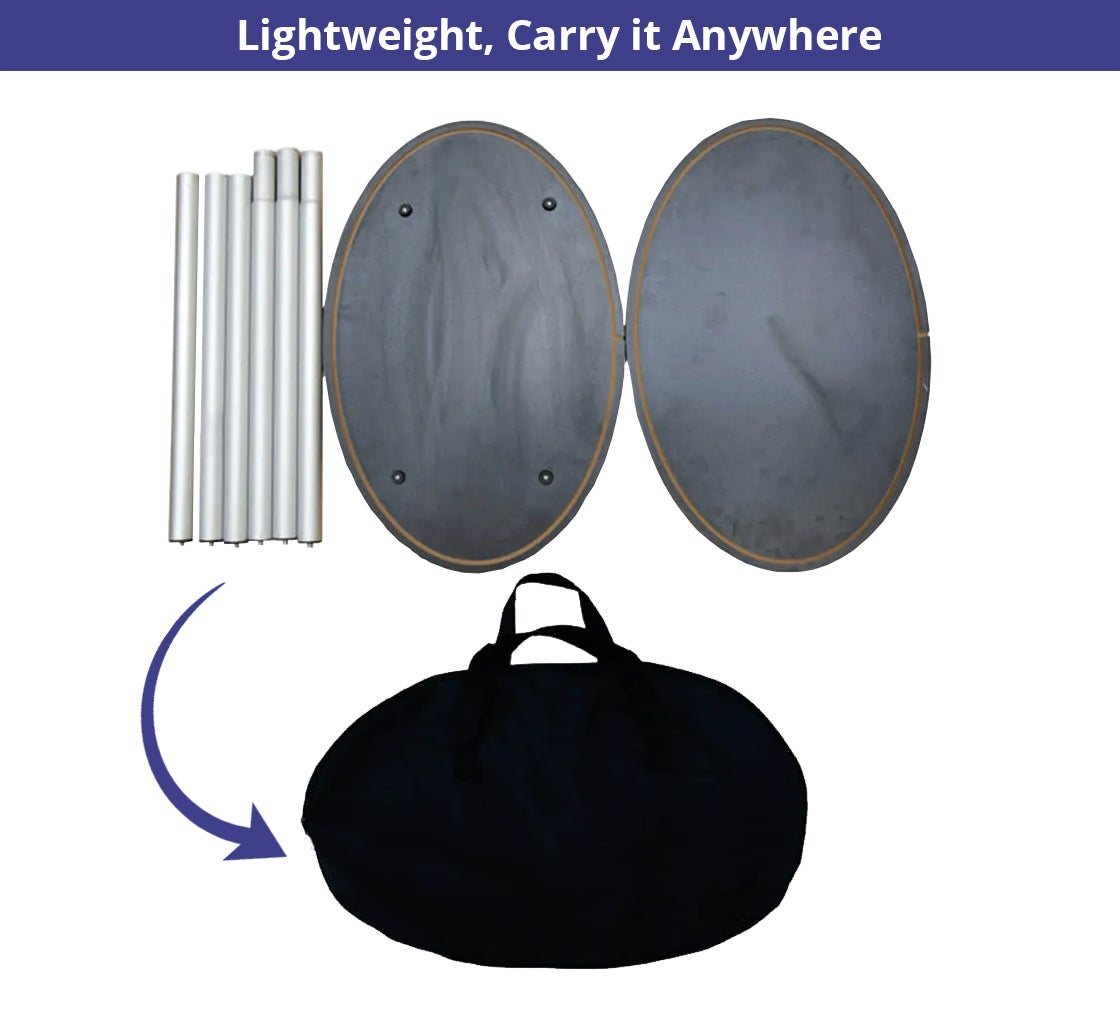 Fabric Pop Up Booth Oval