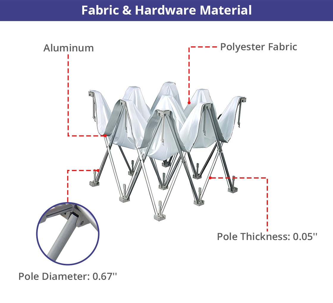 Fabric Pop Up Curved Display