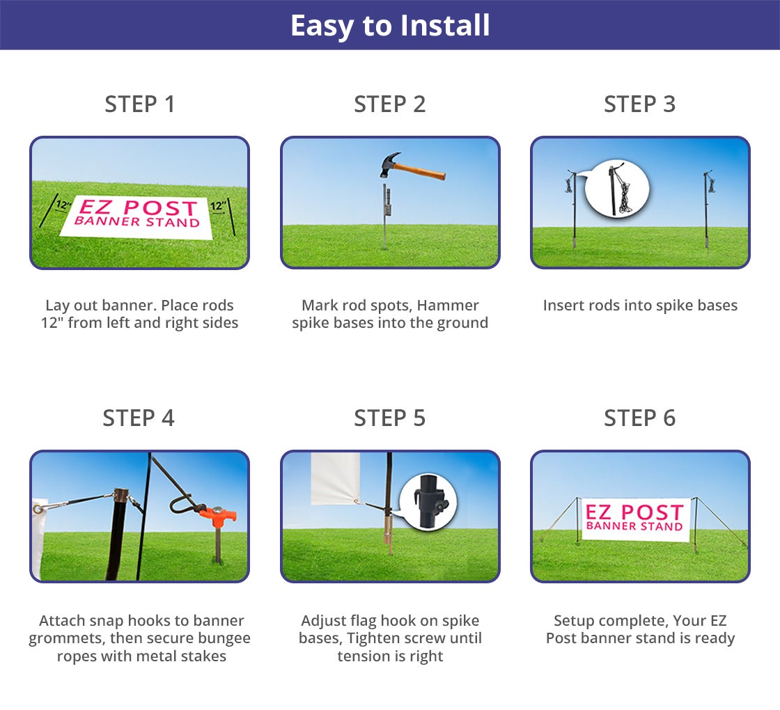 EZ-Post Banner Stands