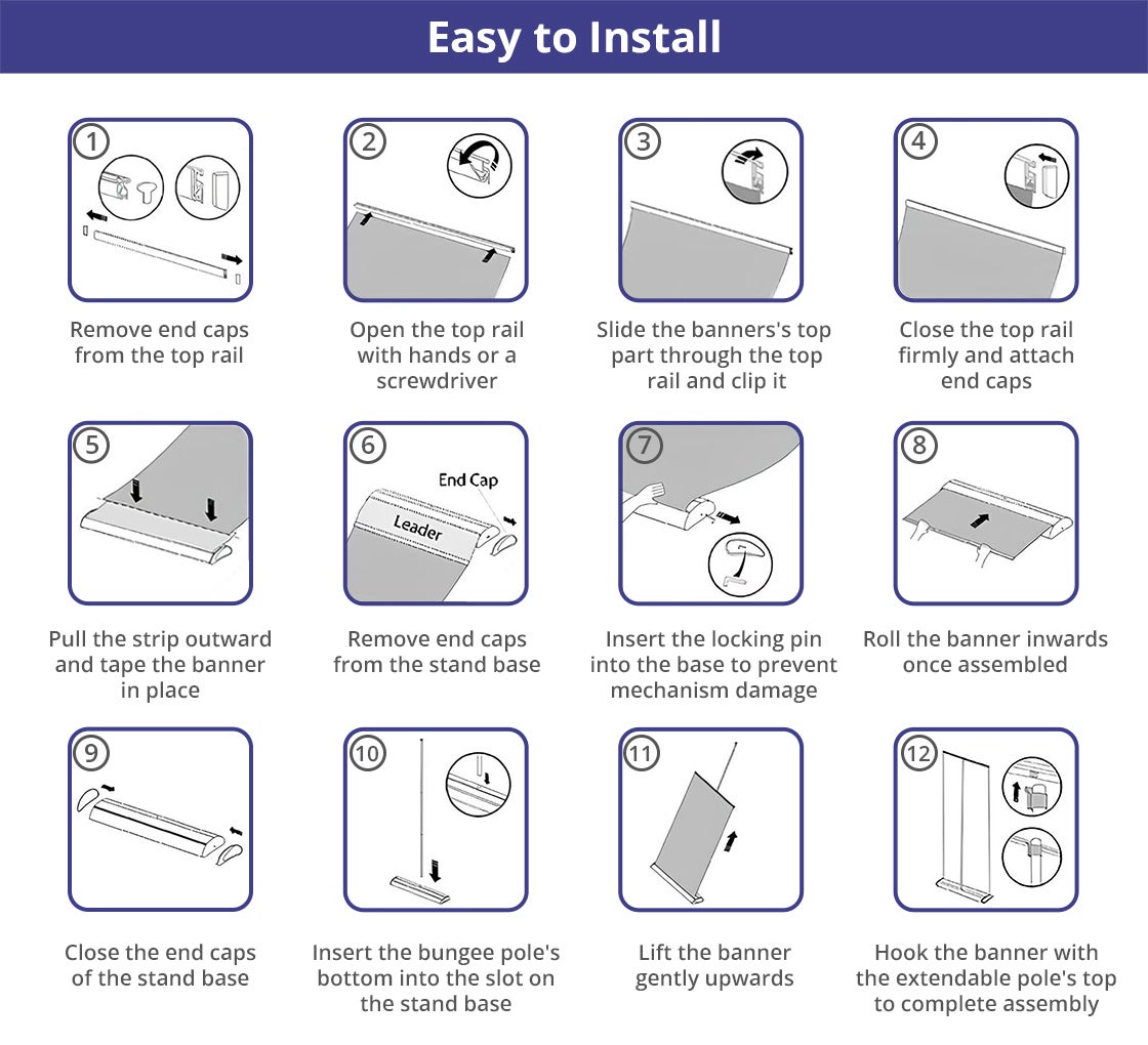 Silverstep 48'' Retractable Banner Stand