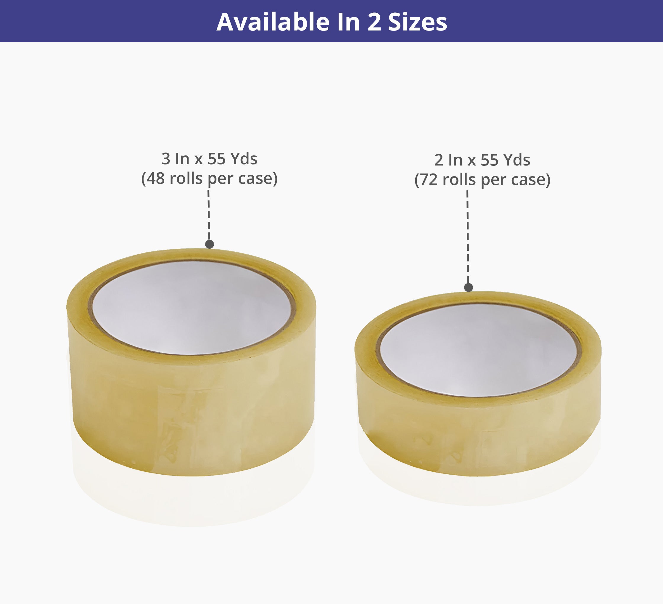 Acrylic Packaging Tapes - Clear