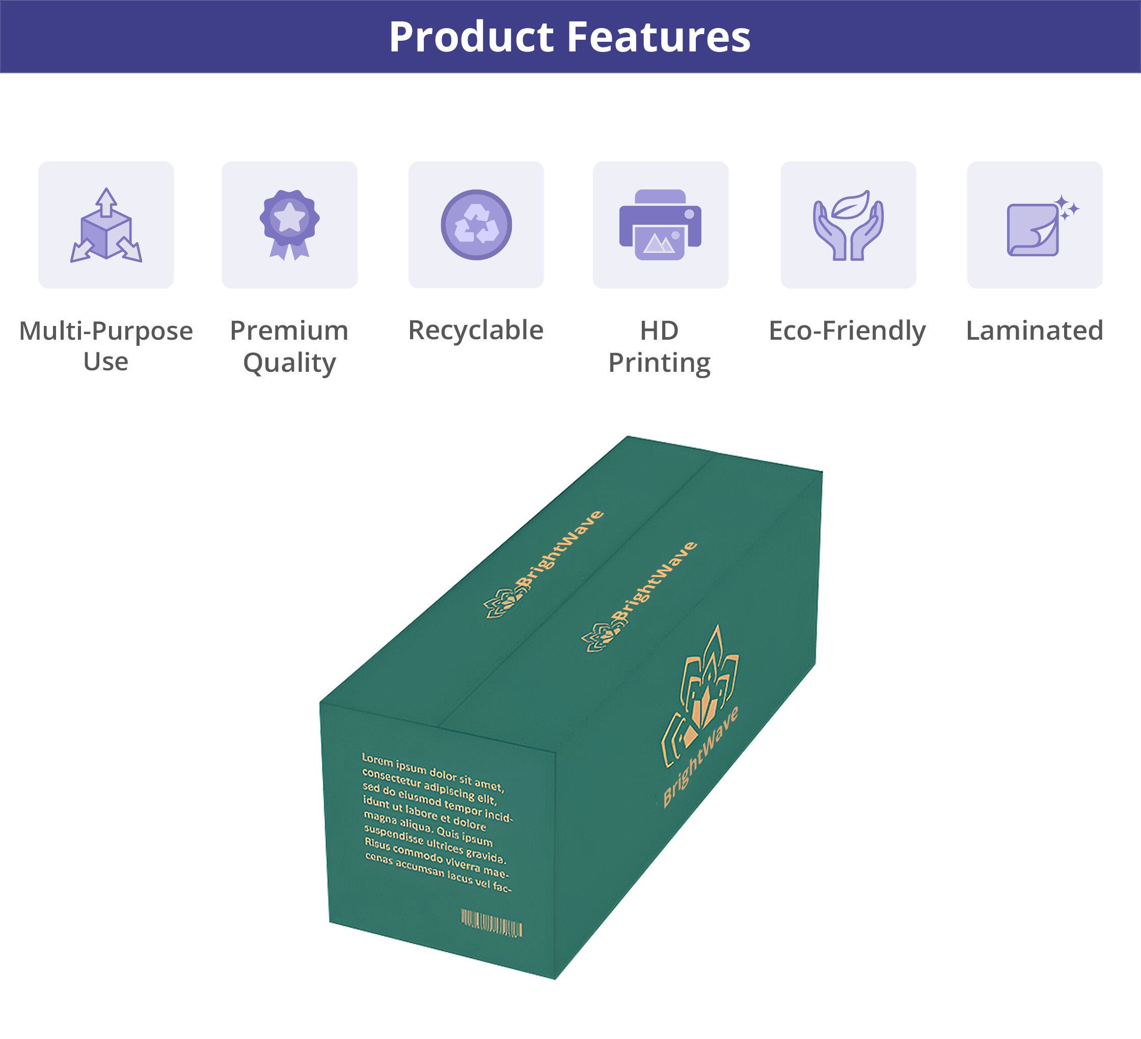 Long Boxes - Brown (Printed)