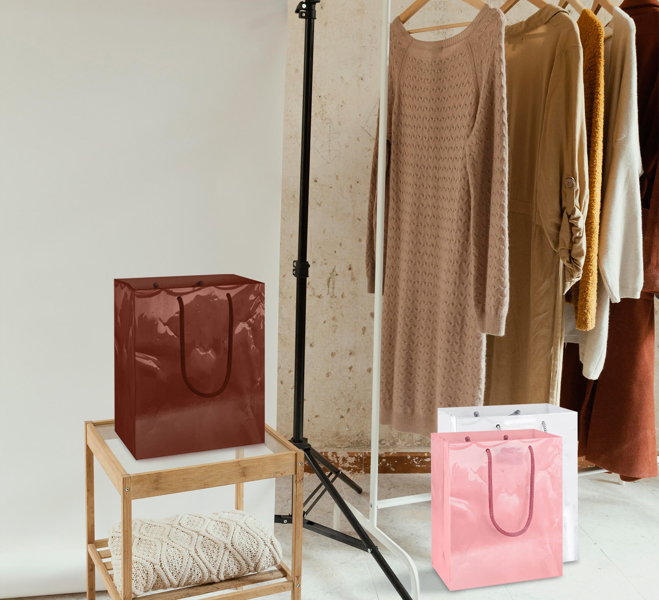 Solid Color Boutique Bags 