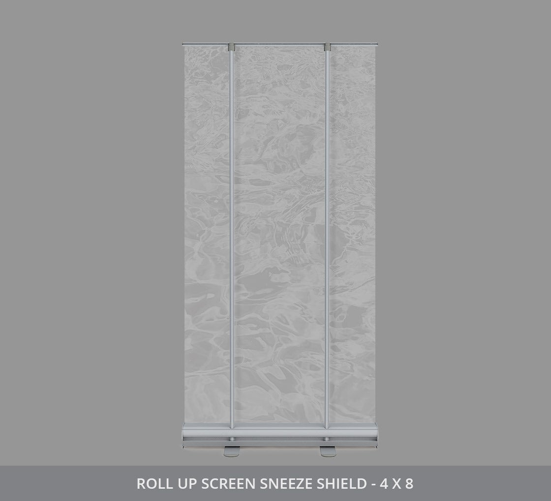 Roll Up Screen Sneeze Shield