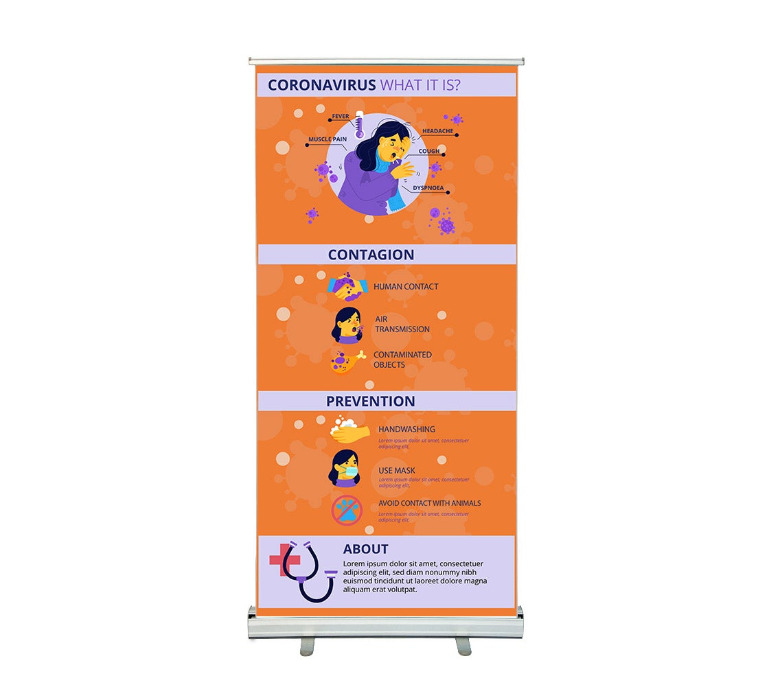 Safety Roll Up Banner Stands