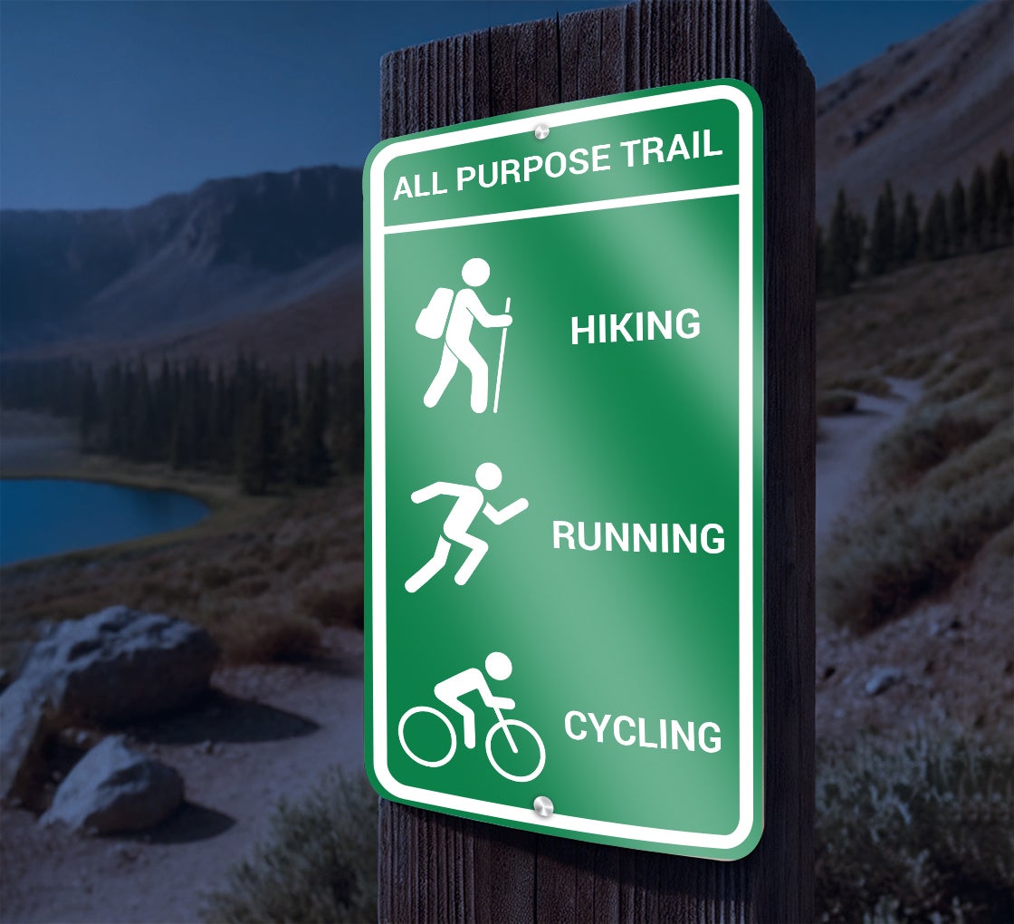 Reflective Custom Trail Markers Signs