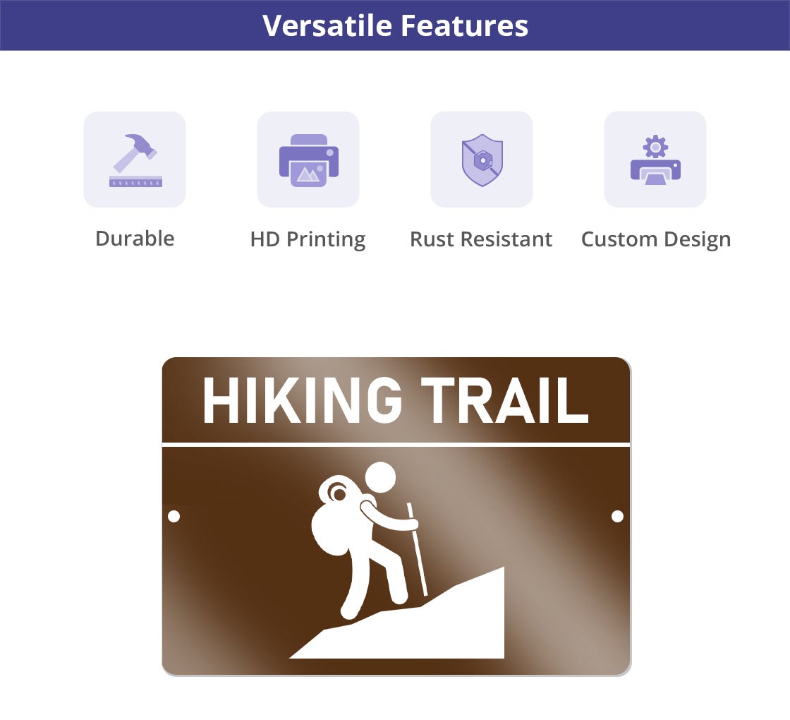 Reflective Custom Trail Markers Signs
