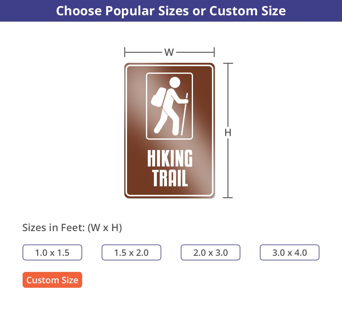 Reflective Custom Trail Markers Signs