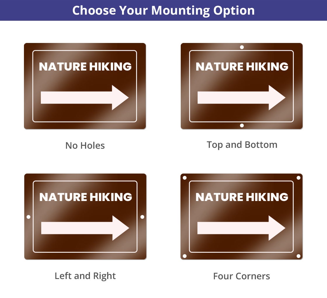 Reflective Custom Trail Markers Signs