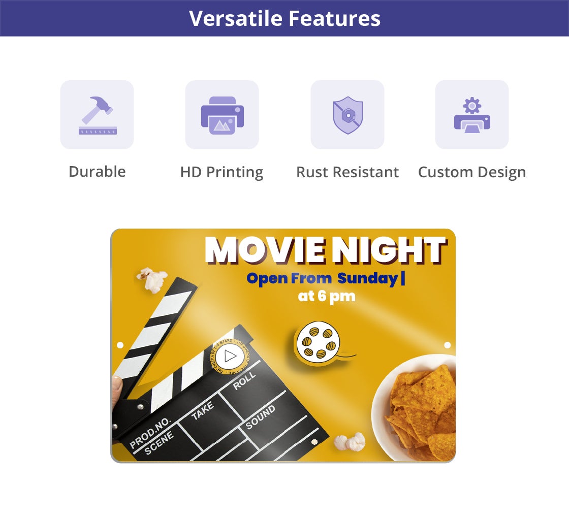 Reflective Movie Signs