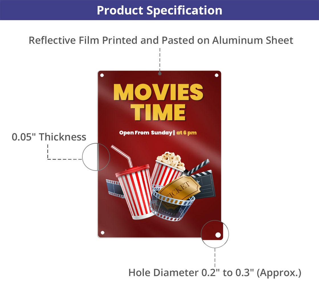 Reflective Movie Signs