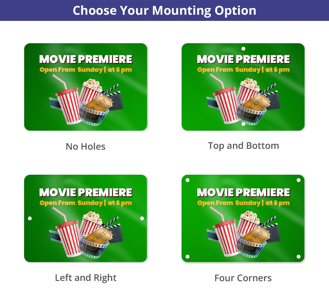 Reflective Movie Signs