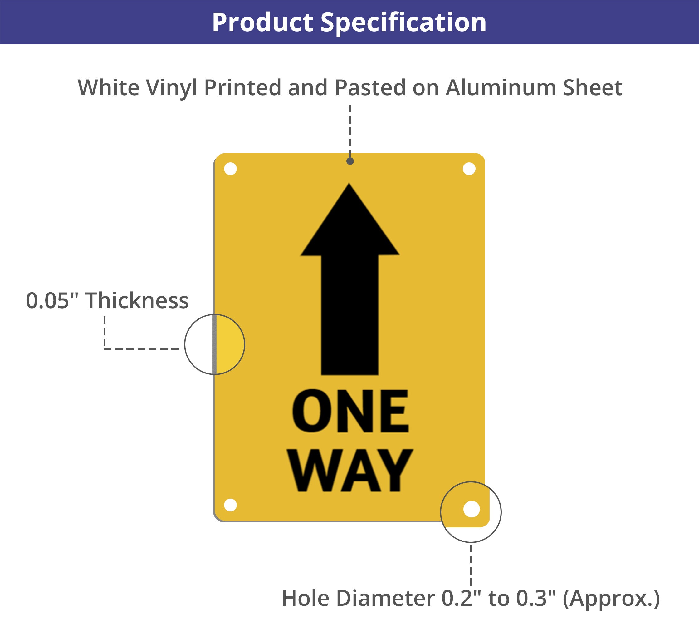 One Way Street Signs