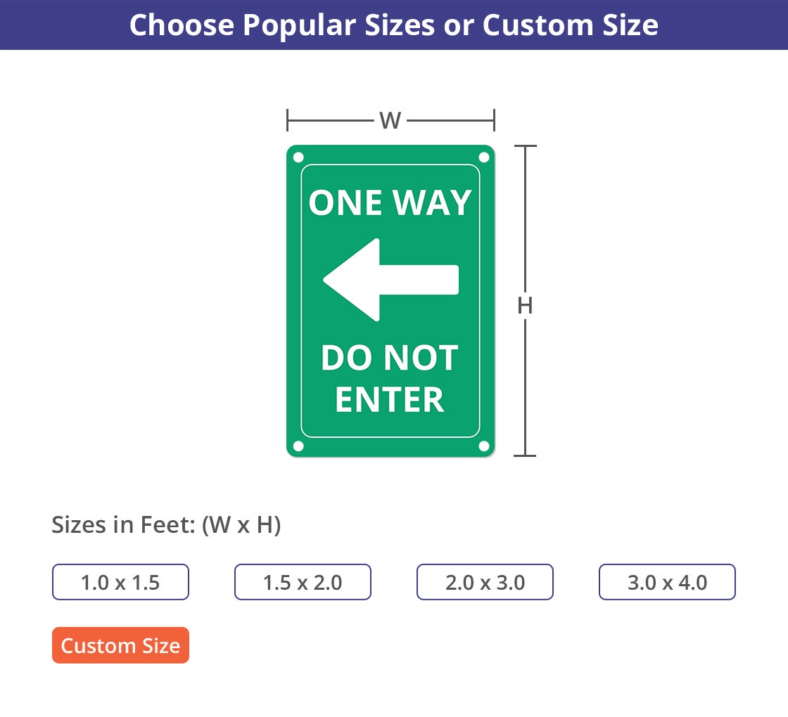 One Way Street Signs