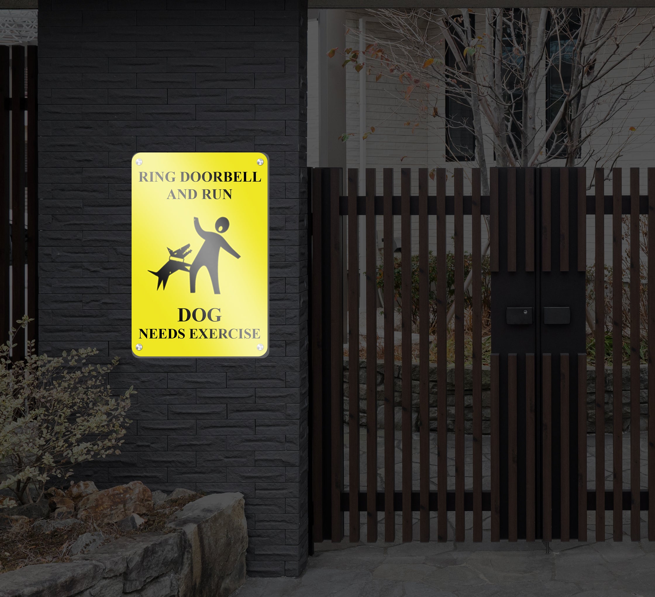 Reflective Funny Beware of Dog Signs