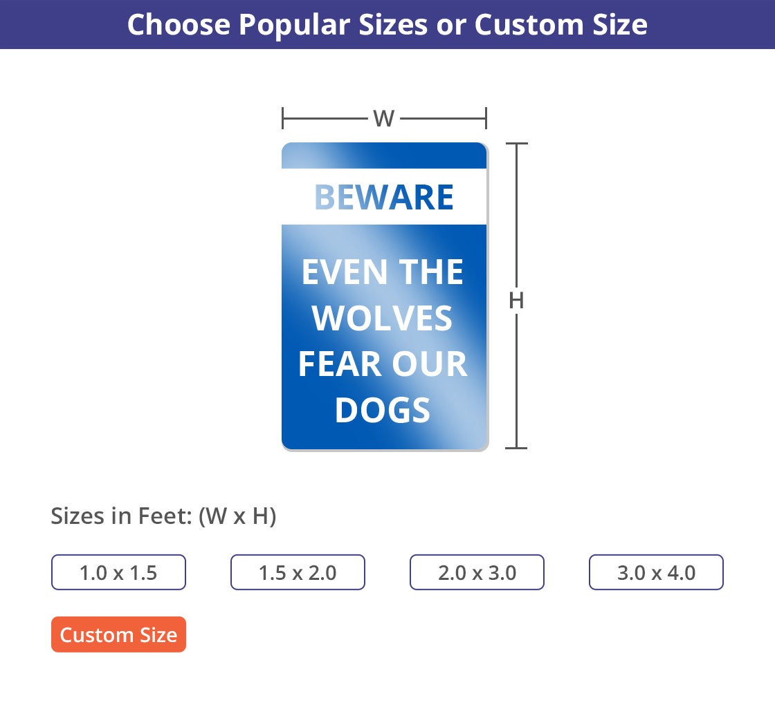 Reflective Funny Beware of Dog Signs