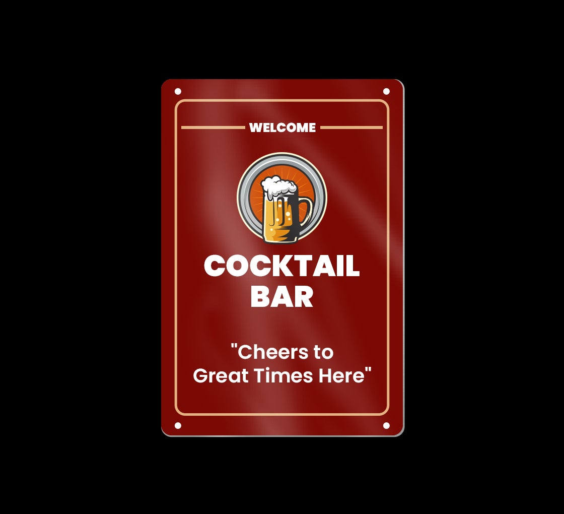 Reflective Bar Signs