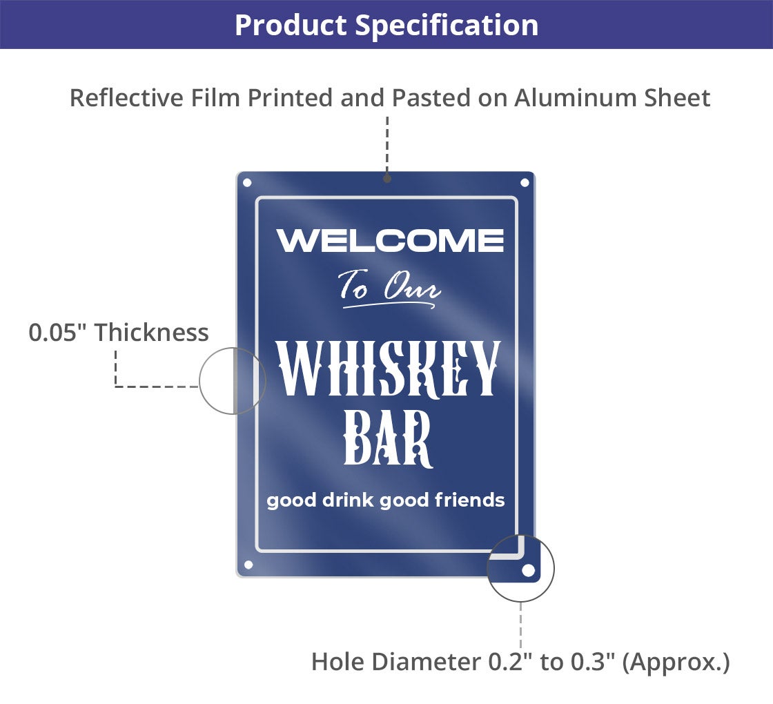 Reflective Bar Signs