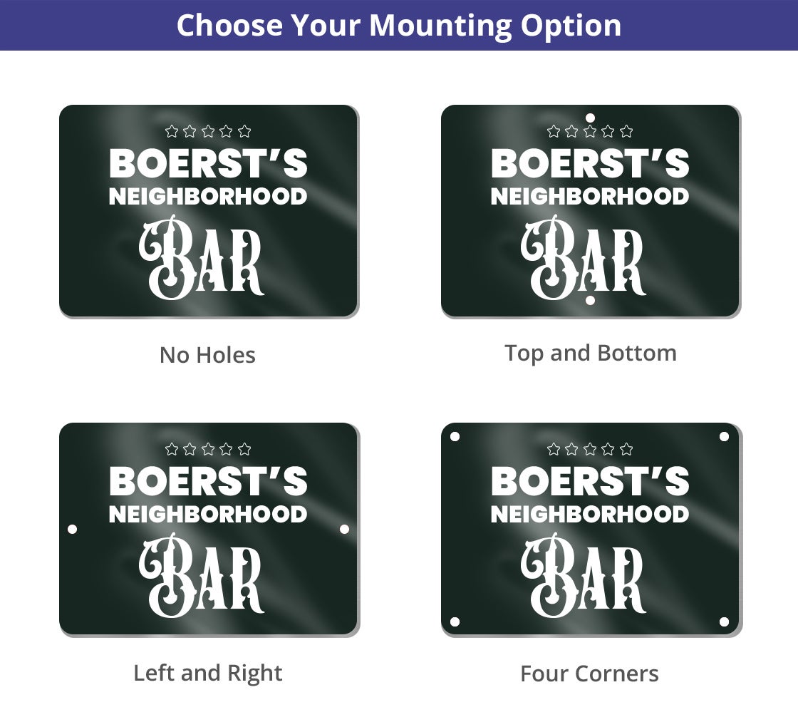 Reflective Bar Signs