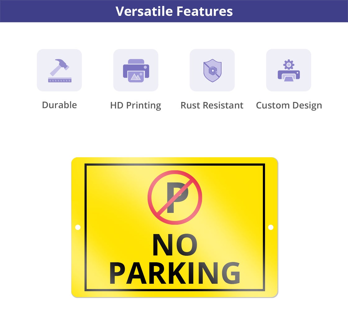 Reflective No Parking Signs