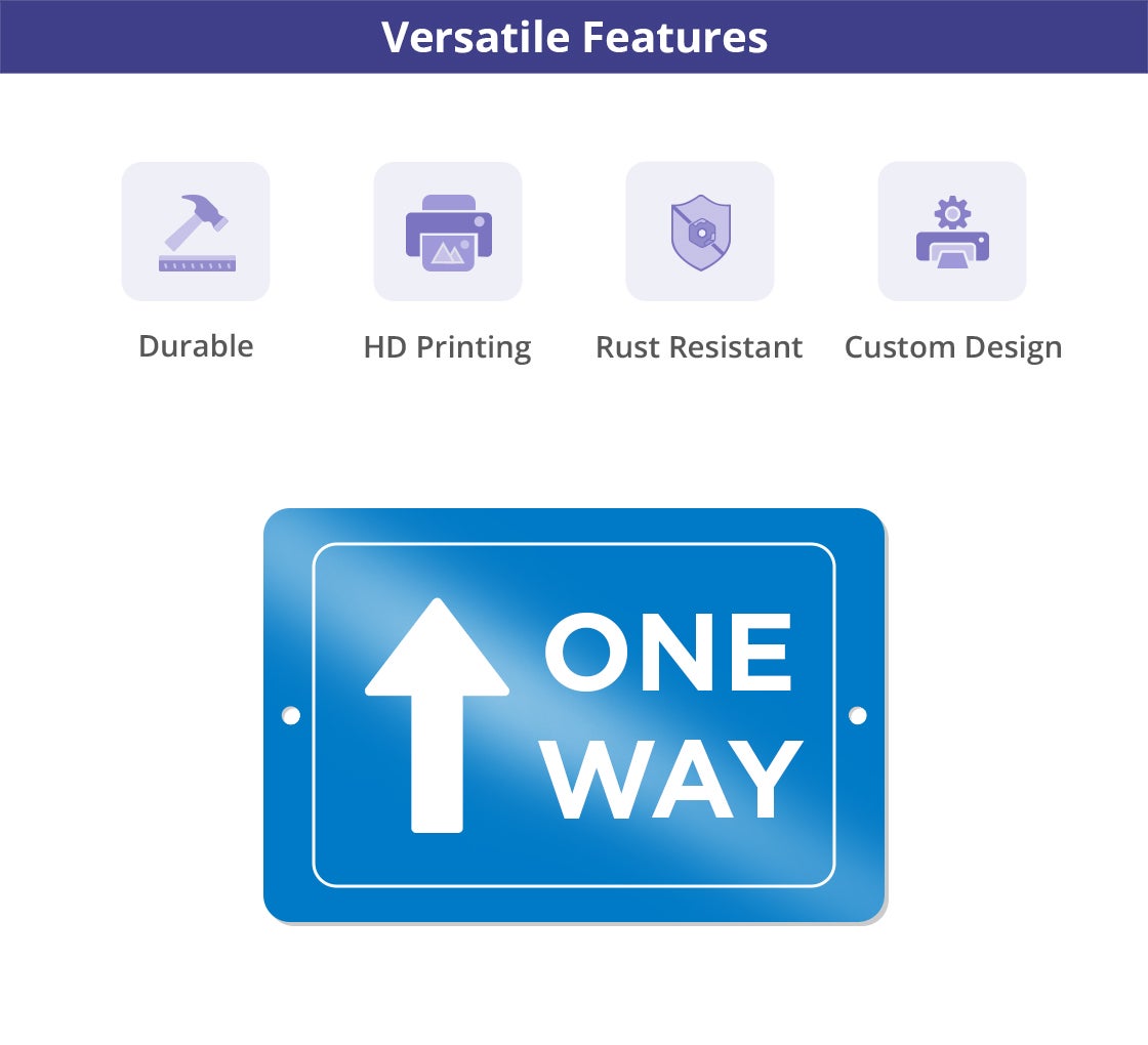 Reflective One Way Street Signs