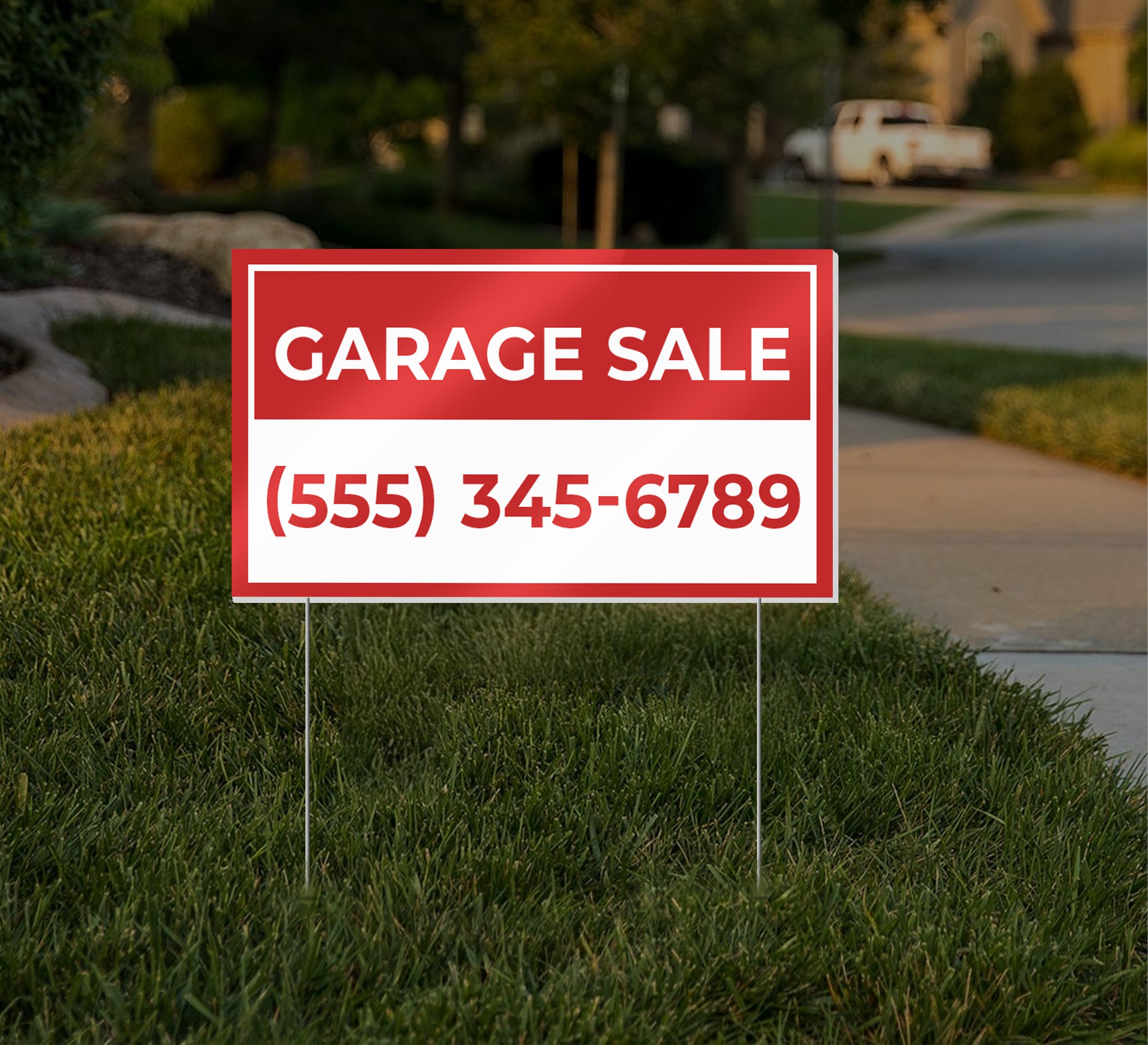 Reflective Garage Sale Signs