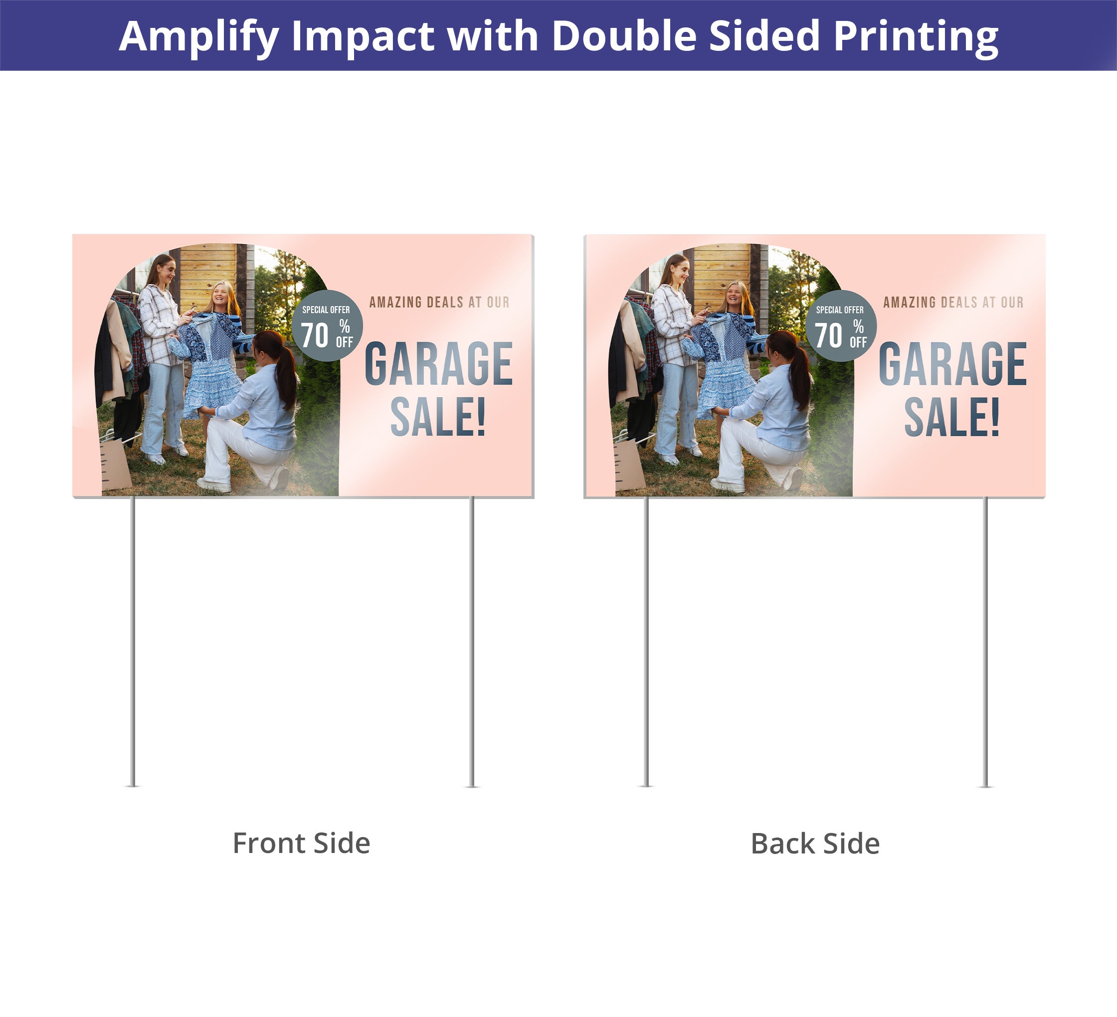 Reflective Garage Sale Signs