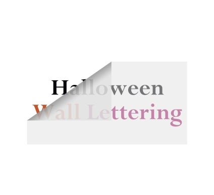 Halloween Wall Lettering