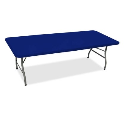 8 Ft Rectangle Table-Top Cover - Blue