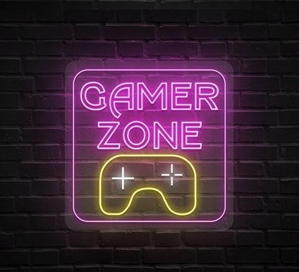 Gamer Zone Neon Sign