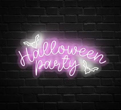 Halloween Party Neon Sign