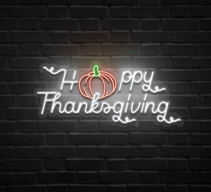 Happy Thanksgiving Neon Sign