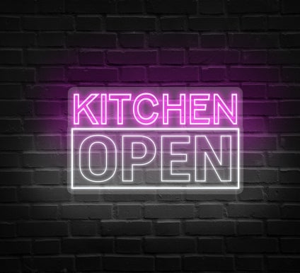 Kitchen Open Neon Sign