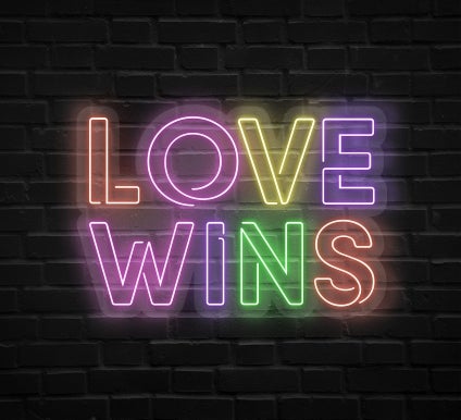 Love Wins Neon Sign