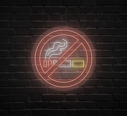 No Smoking Neon Sign
