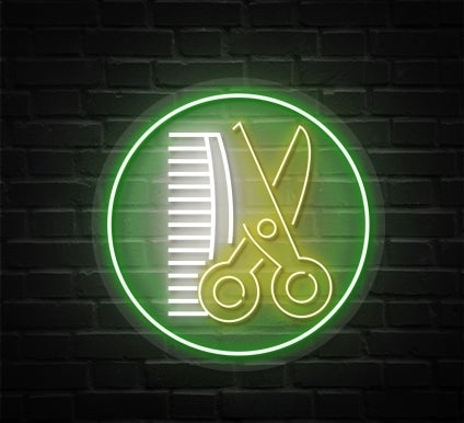 Scissors Neon Sign