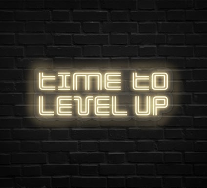 Time To Level Up Neon Sign
