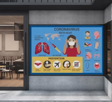 Awareness Perforated Window Signs