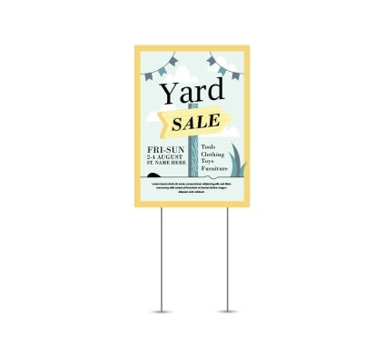 HIP Reflective Yard Sale Signs